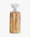 Matte Bread Package With Clip Mockup