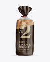 Matte Bread Package With Clip Mockup
