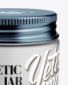 Download Frosted Glass Cosmetic Jar Mockup - Front View (High Angle ... Yellowimages Mockups