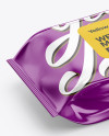 Wet Wipes Pack Mockup - Half Side View (High-Angle Shot)