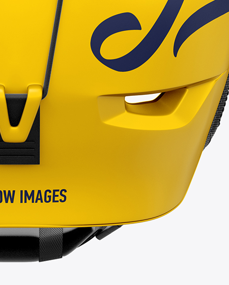 Download Ski Helmet Mockup Back View In Apparel Mockups On Yellow Images Object Mockups PSD Mockup Templates