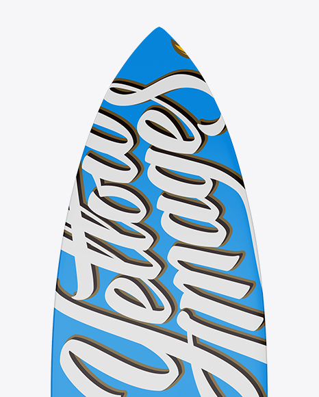 Matte Surfboard Mockup - Front View in Object Mockups on ...