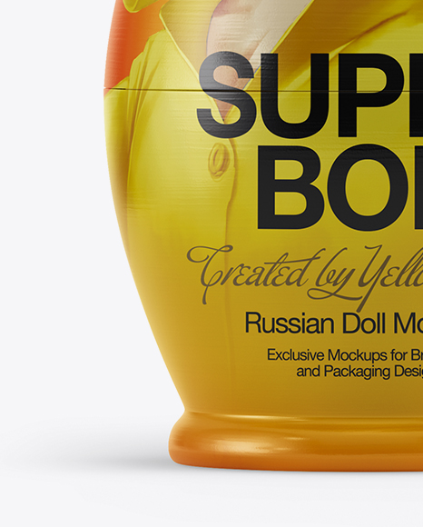 Russian Wooden Doll Mockup - Free Download Images High Quality PNG, JPG