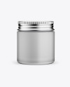 Download Frosted Glass Cosmetic Jar Mockup - Front View in Jar Mockups on Yellow Images Object Mockups