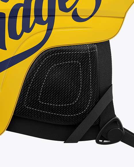 Download Ski Helmet Mockup Side View In Apparel Mockups On Yellow Images Object Mockups