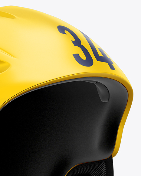 Download Ski Helmet Mockup - Right Half Side View in Apparel ...