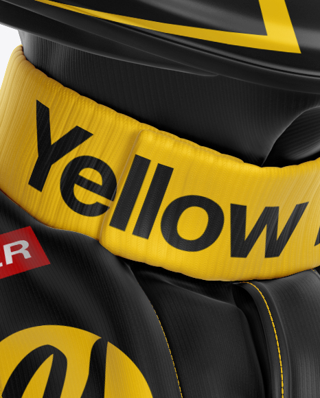 F1 Racing Kit Mockup Half Side View In Apparel Mockups On Yellow Images Object Mockups