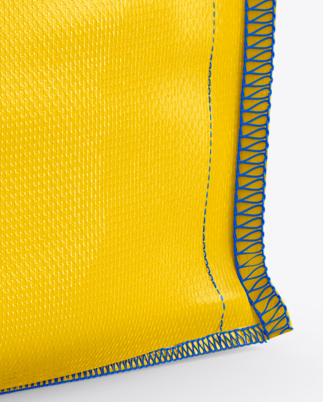 Download Fibc Big Bag Mockup Half Side View In Bag Sack Mockups On Yellow Images Object Mockups Yellowimages Mockups