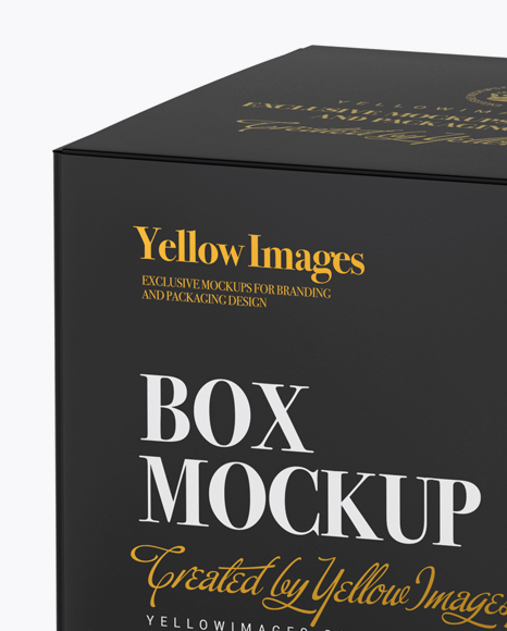 Download Paper Box - Half Side View (High-Angle Shot) in Box ... Yellowimages Mockups