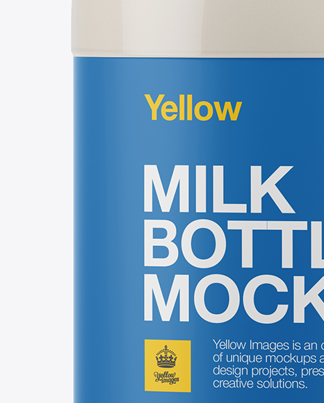 Plastic Milk Bottle Mockup PSD #1