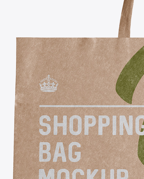 Download Kraft Paper Shopping Bag Mockup Front View In Bag Sack Mockups On Yellow Images Object Mockups