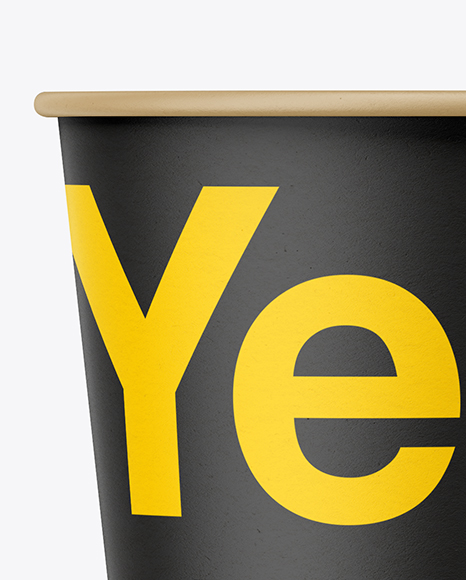 Paper Cup Mockup   Front View PSD #1