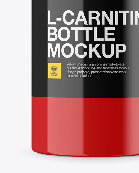 Glossy Plastic Bottle Mockup PSD #1