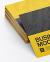 Download Textured Business Cards Stack Mockup - Half Side View in ... Yellowimages Mockups