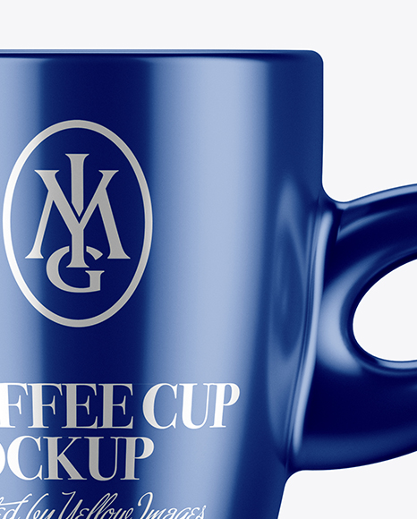 Download Metallic Cup Mockup Front View In Object Mockups On Yellow Images Object Mockups PSD Mockup Templates