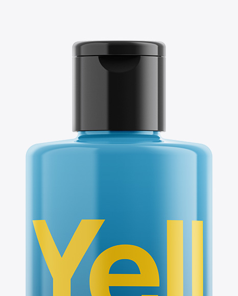 Glossy Plastic Bottle Mockup PSD #2