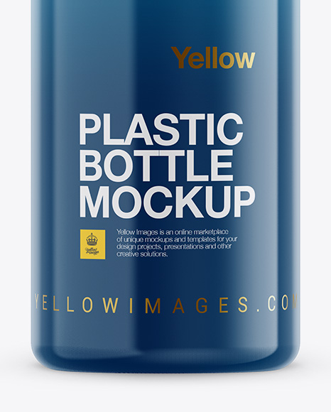 Glossy Plastic Bottle Mockup PSD #1