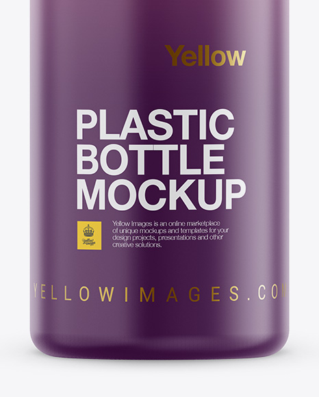 Matte Plastic Bottle Mockup PSD #1