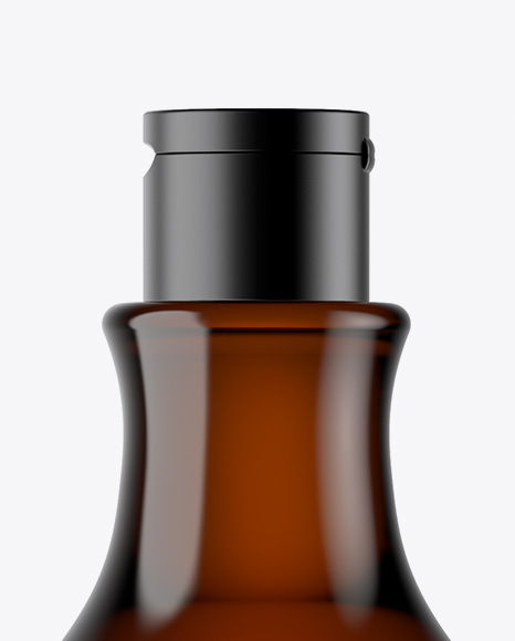 Amber Cosmetic Bottle Mockup PSD #1