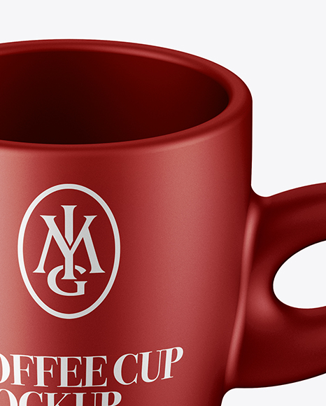 Matte Metallic Cup Mockup (High Angle Shot) PSD #2