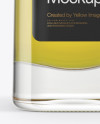 Clear Glass Olive Oil Bottle Mockup