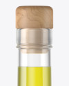 Clear Glass Olive Oil Bottle Mockup