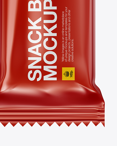 Glossy Snack Bar Mockup PSD #1