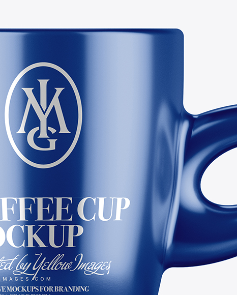 Metallic Cup and Saucer Mockup - Free Download Images High Quality PNG, JPG