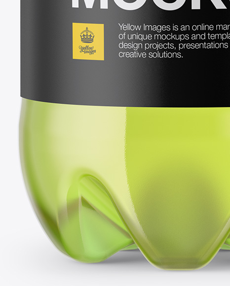 Clear Plastic 330ml Bottle with Soft Drink Mockup PSD #2