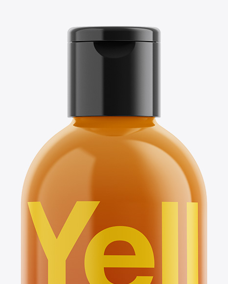 Glossy Plastic Bottle Mockup PSD #2