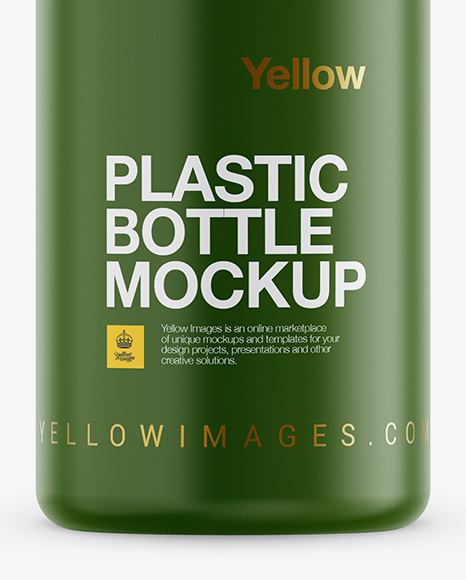 Matte Plastic Bottle Mockup PSD #1