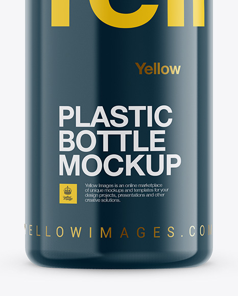 Glossy Plastic Bottle Mockup PSD #1
