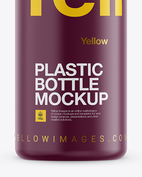 Matte Plastic Bottle Mockup PSD #1