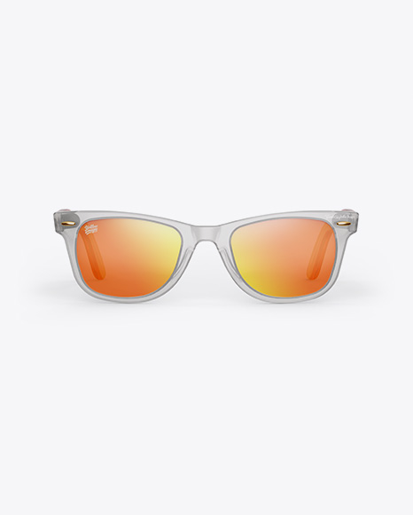 Transparent Sunglasses Mockup - Front View in Apparel ...