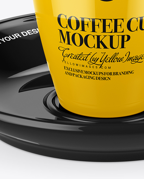 Download Glossy Cup And Saucer Mockup High Angle Shot In Object Mockups On Yellow Images Object Mockups Yellowimages Mockups