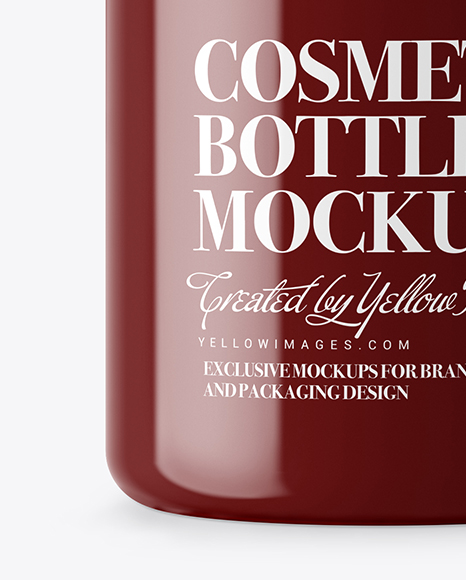 Glossy Cosmetic Bottle Mockup PSD #1