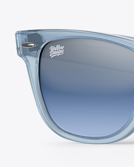 Transparent Sunglasses Mockup - Half Side View