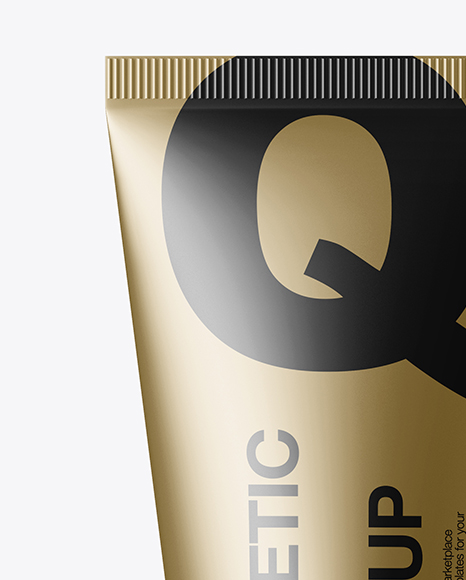 Metallic Cosmetic Tube Mockup PSD #3