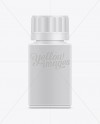 50ml Tablet Container Mockup on Yellow Images Object Mockups