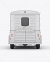 Citroën HY Van Mockup - Rear View in Vehicle Mockups on Yellow Images