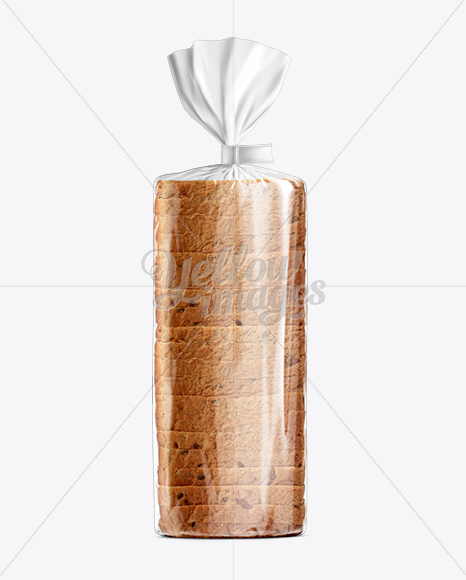 Bread Packaging Mockup Standing Position In Bag Sack Mockups On Yellow Images Object Mockups