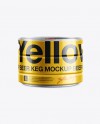 10L Beer Keg Mockup on Yellow Images Object Mockups