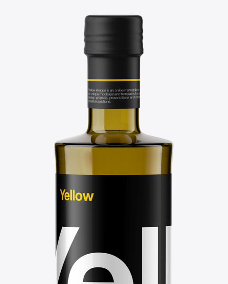 75cl Antique Green Kendo Bottle Mockup PSD #2