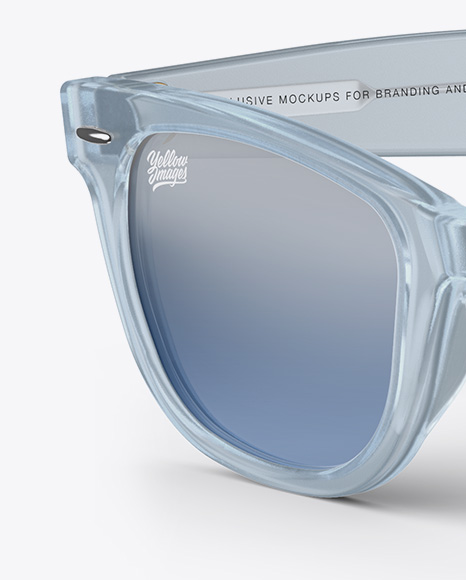 Transparent Sunglasses Mockup - Half Side View