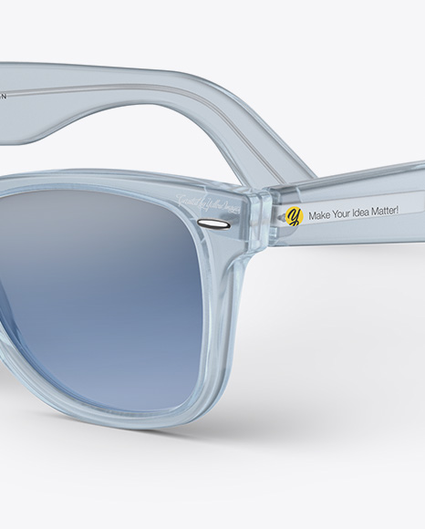 Download Transparent Sunglasses Mockup Half Side View In Apparel Mockups On Yellow Images Object Mockups