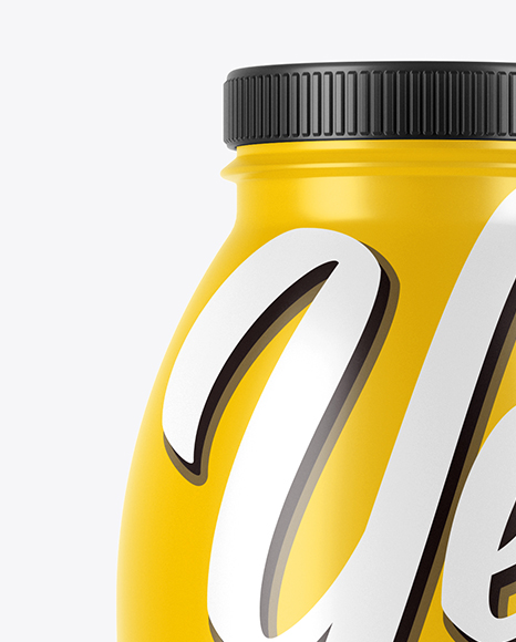 Glossy Plastic Bottle Mockup PSD #2