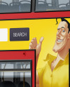 London Bus Enviro 400 Mockup - Right Half Side View