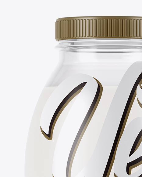Plastic Bottle With Milk Mockup PSD #2