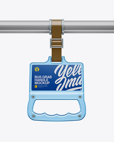 Clear Plastic Bus Grab Handle Mockup PSD #2