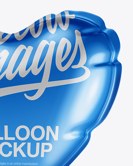 Heart Shaped Balloon Mockup PSD #1